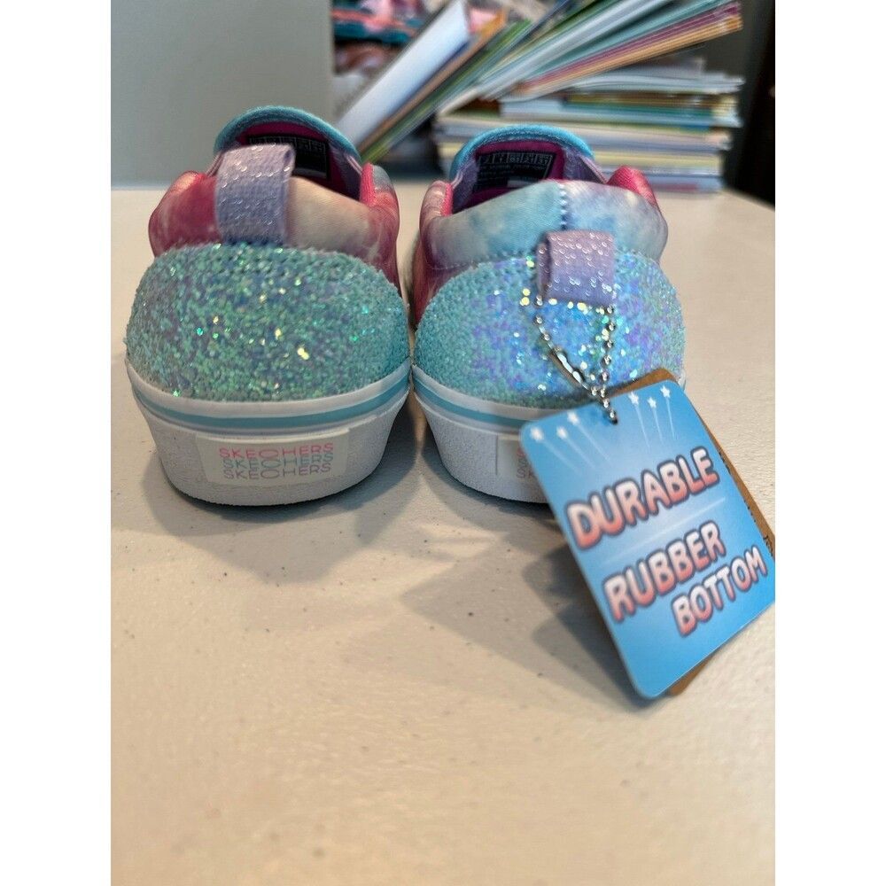 SKECHERS Girls 2 new tie dye slip on - Picture 5 of 5